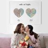 two hearts print
