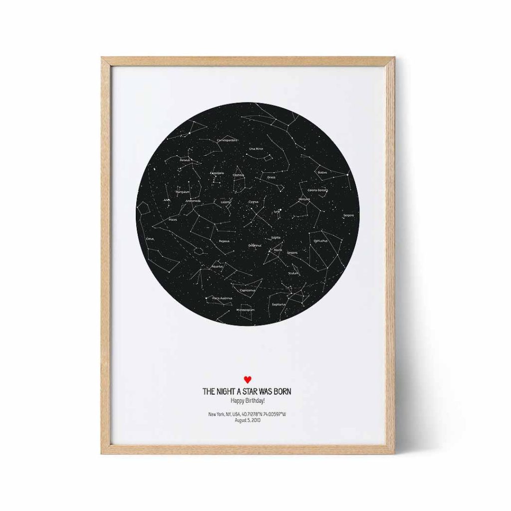 Galentine's Day Gifts - custom star map