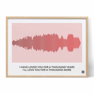 personalized our love song art