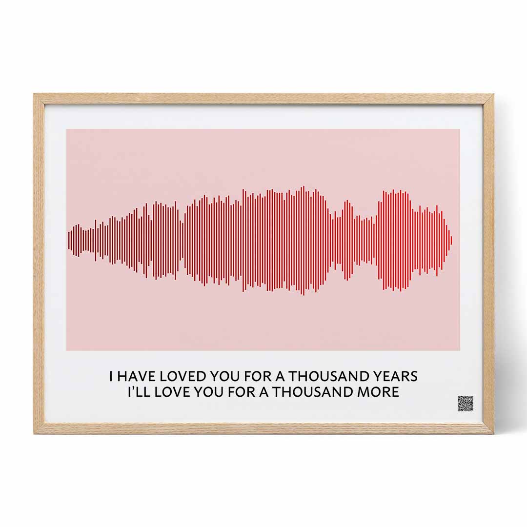 Our Love Song Soundwave Art - Personalized Gift - Positive Prints