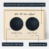 Double Star Map — personalised star map print