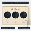 Triple Star Map — personalised star map print