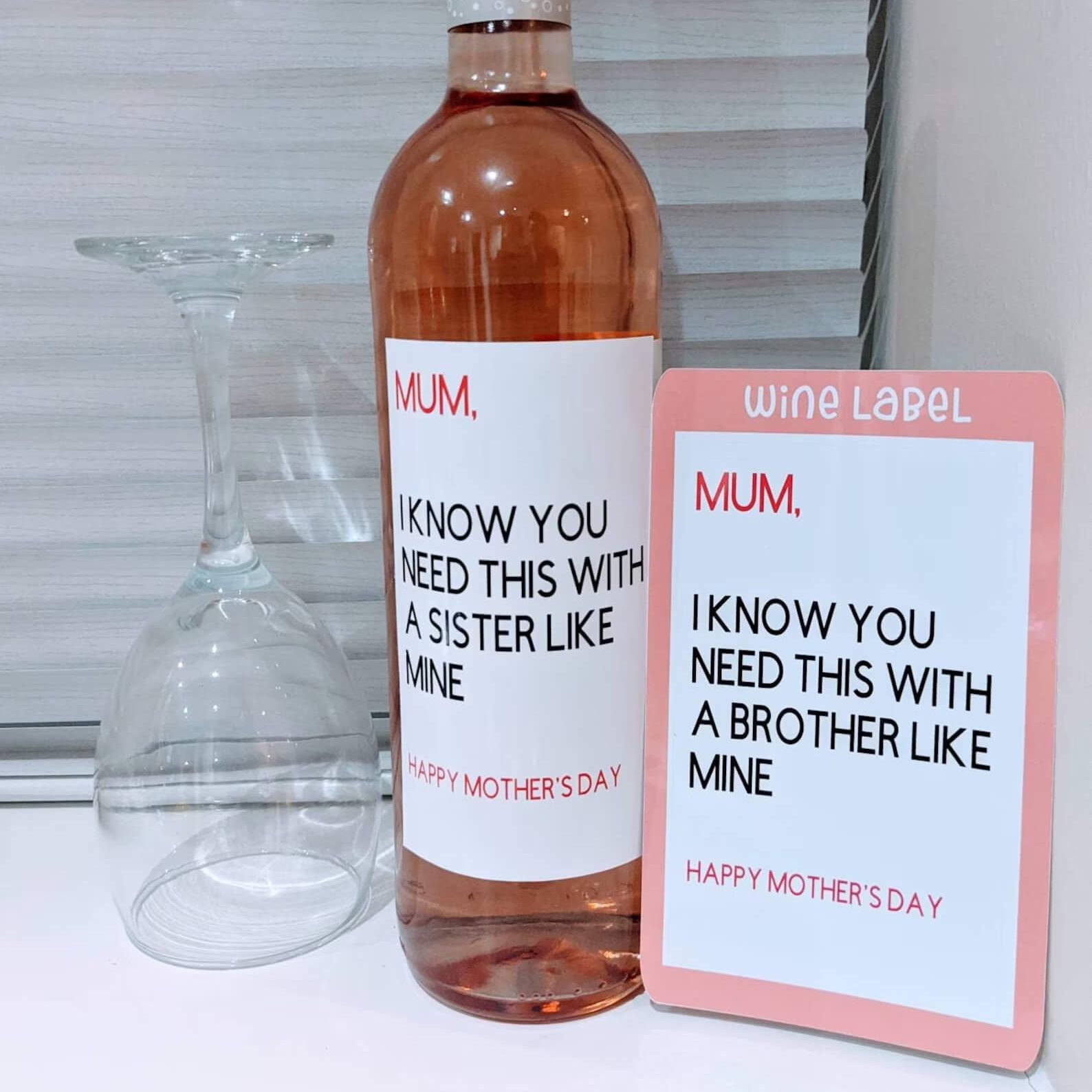 Funny Wine Label Funny Mother's Day Gifts for Sisters