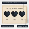 Triple Star Map For Mum — personalised star map print