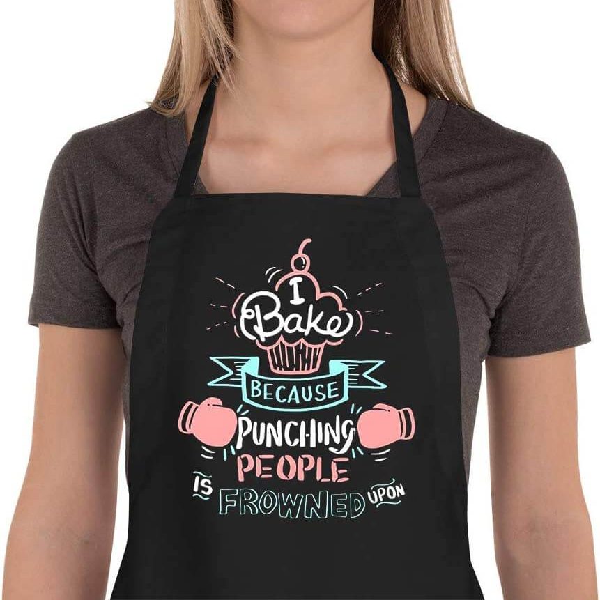 funny baking aprons
