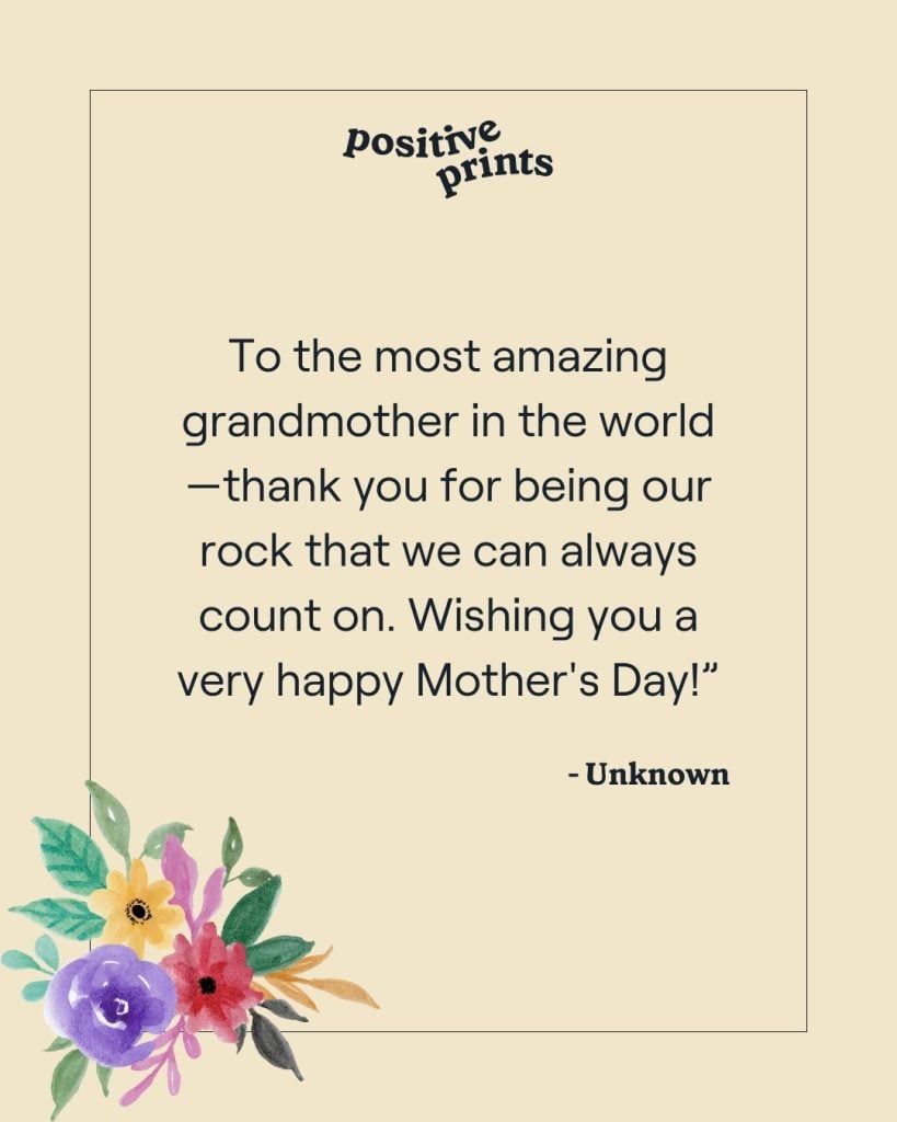 Special Mother's Day Quotes for Grandma - Positive Prints