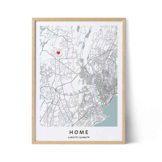new home map print