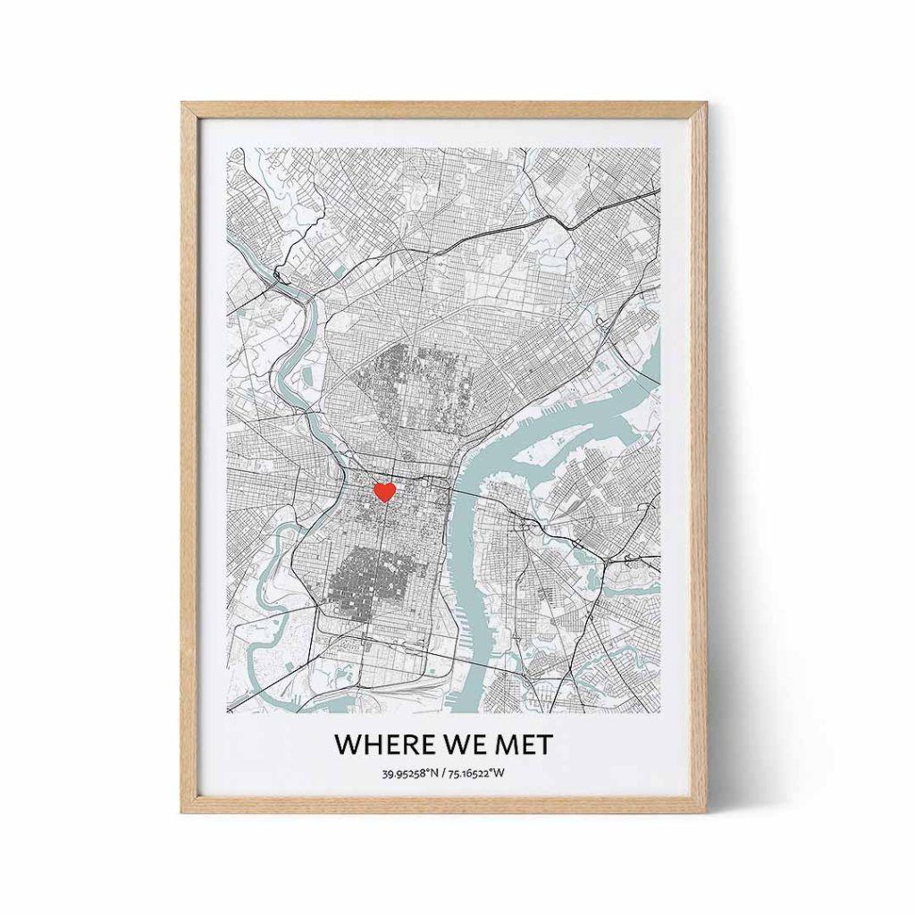 where we met map gift