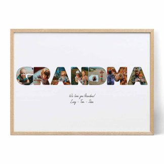 Grandma Letter Photo Collage