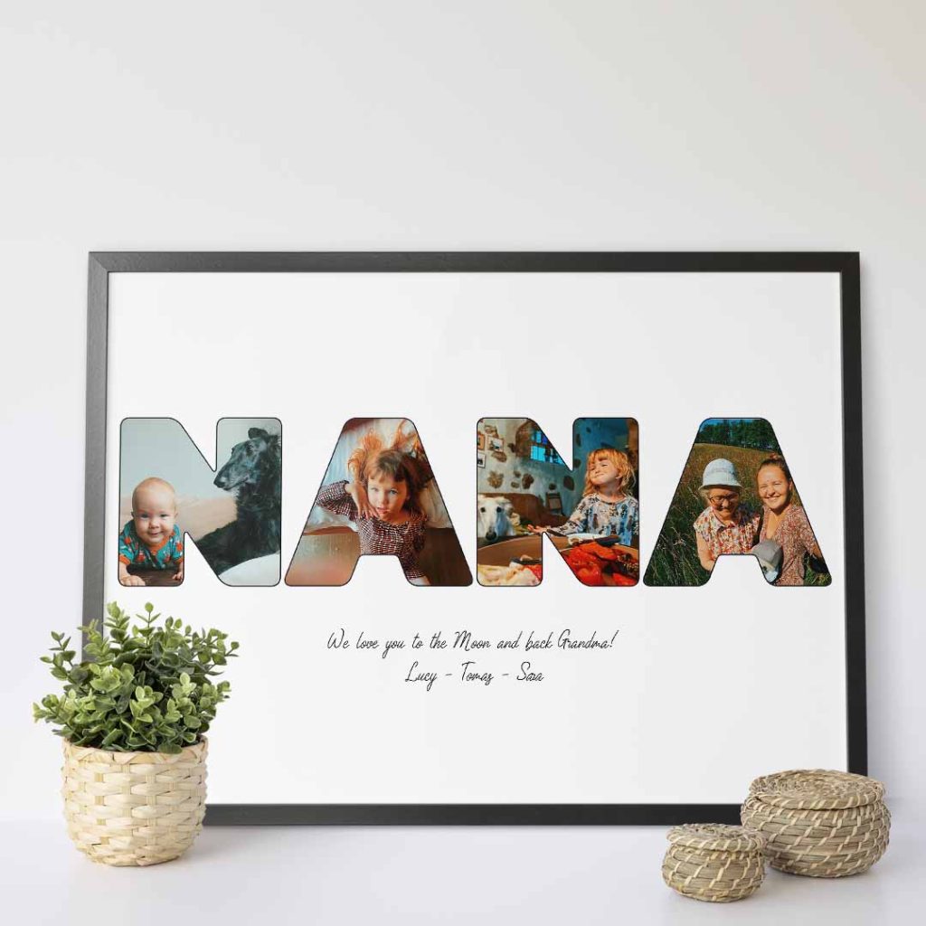 Grandma Letter Photo Collage Print