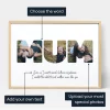 Mum Letter Photo Collage — personalised photo wall art print