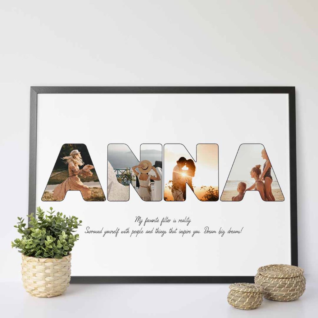 Personalized Letter Photo Collage