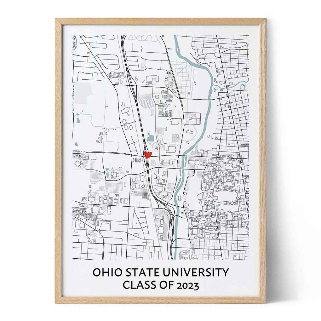 graduation map gift