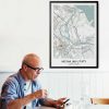 plakat dla taty - mapa miasta