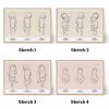 trio birth poster color and illustration