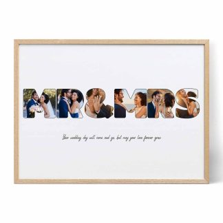 wedding letter photo collage