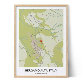 Bergamo alta poster