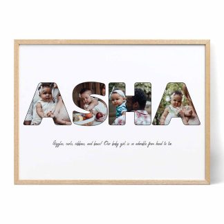 baby name photo collage