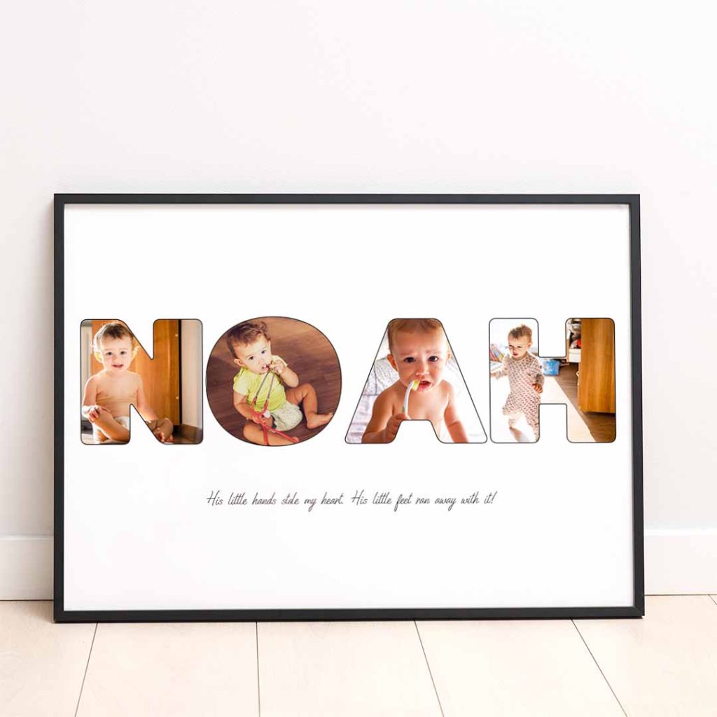 baby photo collage gift
