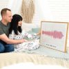 Ich liebe dich Schallwellen-Kunst Geschenk