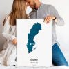 Anpassad akvarellkarta