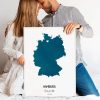 Benutzerdefinierte Aquarellkarte