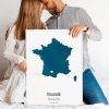 Carte aquarelle personnalisée