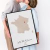 Carte aquarelle personnalisée