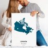 Custom Watercolor Map