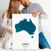 Custom Watercolor Map