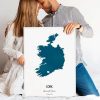 Custom Watercolor Map