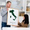 Mappa Personalizzata Effetto Acquerello