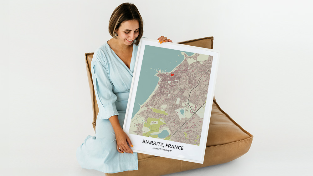 city map wall poster