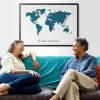 personalized Watercolor World Map