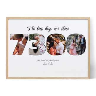 7300 Days Of Loving You Photo Collage