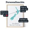 Mapa personalizado en acuarela