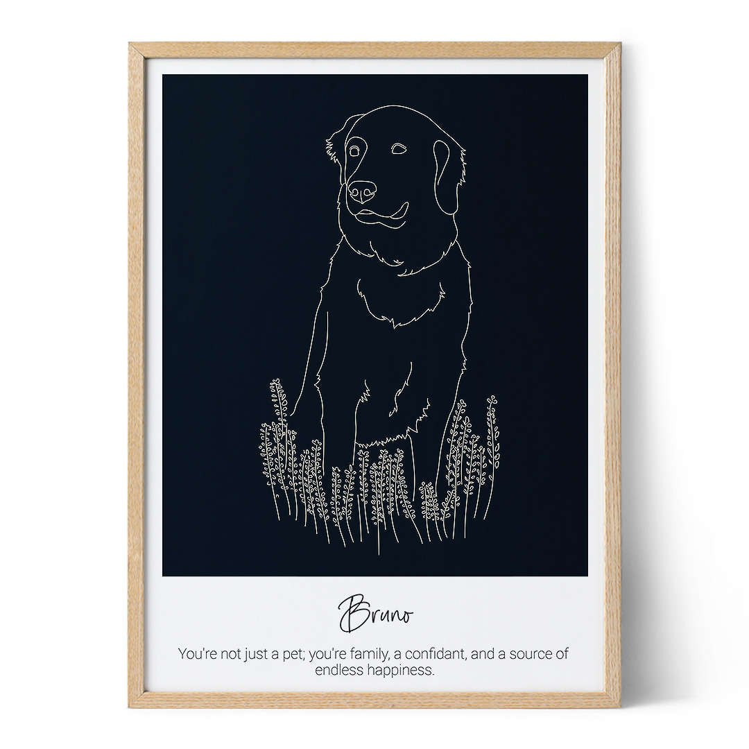 Pet Line Art - Positive Prints