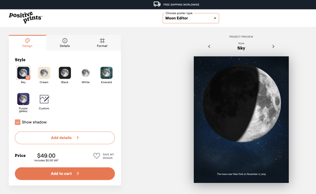 Select Design Moon Editor