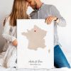 Carte aquarelle « Notre premier rendez-vous »