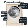 Poster Digitale Della Luna — stampa personalizzata della fase lunare