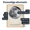 Digital Mane Vaggkonst — personlig månfas poster