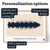 Dads Favourite Song — personalised soundwave art print