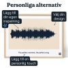 Pappas Favoritlat — personlig ljudvåg poster