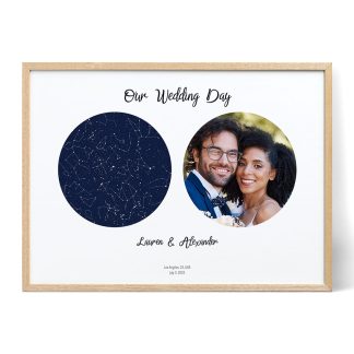 Stars On Wedding Day with Photo