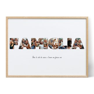 Collage di Foto a Forma di Lettere per la Famiglia
