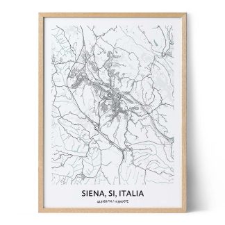 Siena, Italy Map Poster