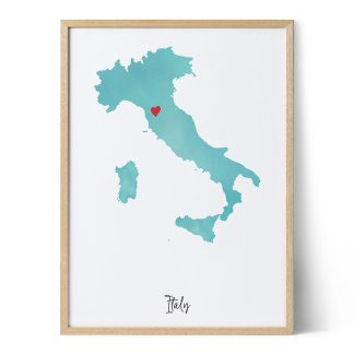italië kaart print