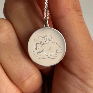 Anniversary Gift Line Art Jewelry