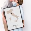 Mappa Acquerellata d’Impegno Regalo