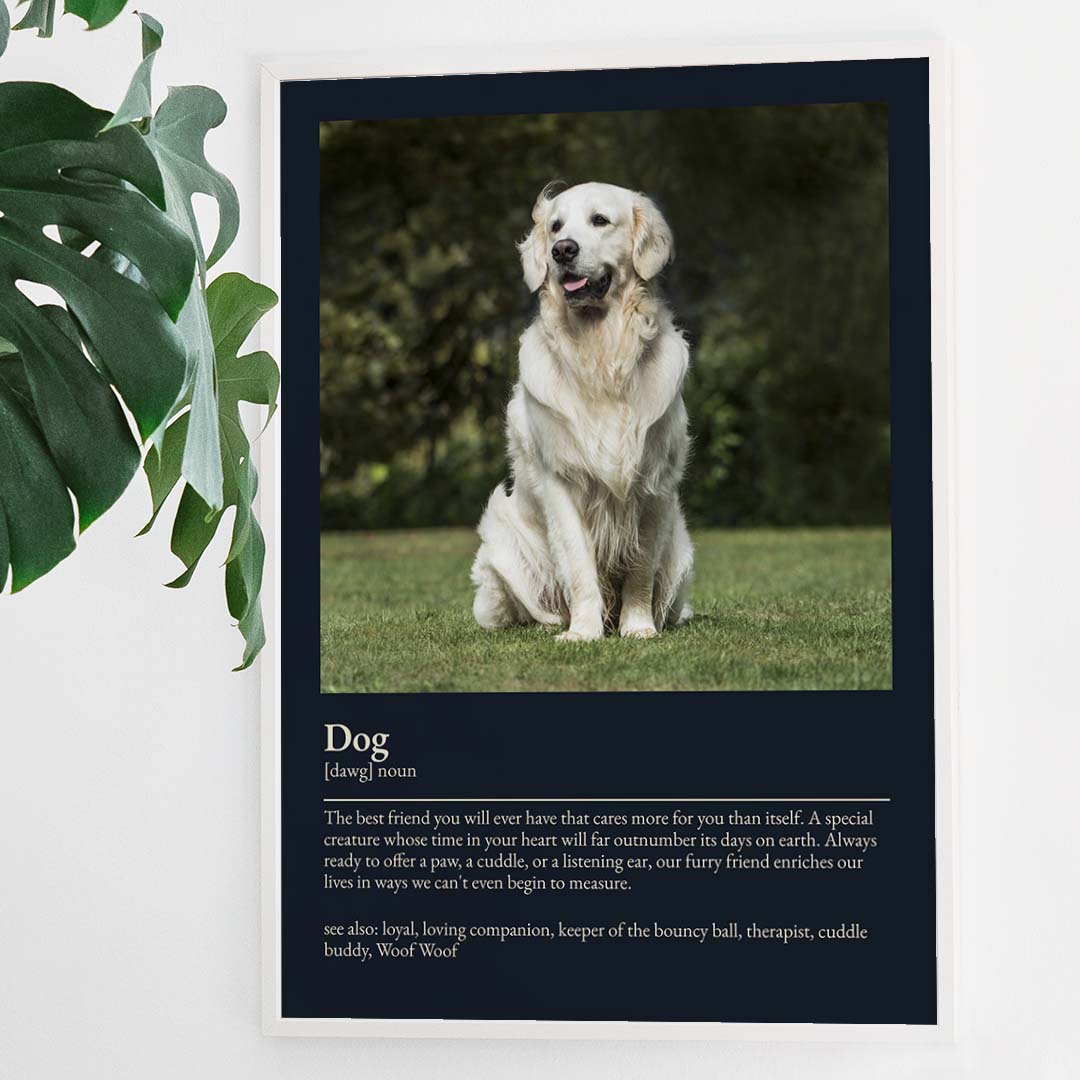 Dog Definition Poster - Positive Prints
